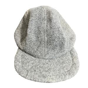 J. Crew Unisex Vintage Made In The Usa Wool 4 Panel Baseball Cap Gray Size XL